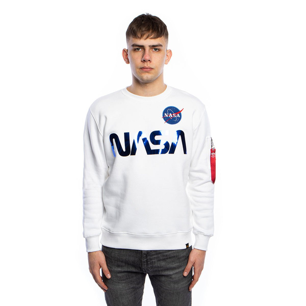 Bluza Alpha Industries NASA Reflective Sweater biała