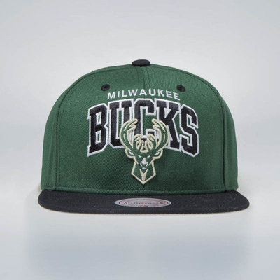 Mitchell & Ness czapka snapback Milwaukee Bucks green / black TEAM ARCH EU1129