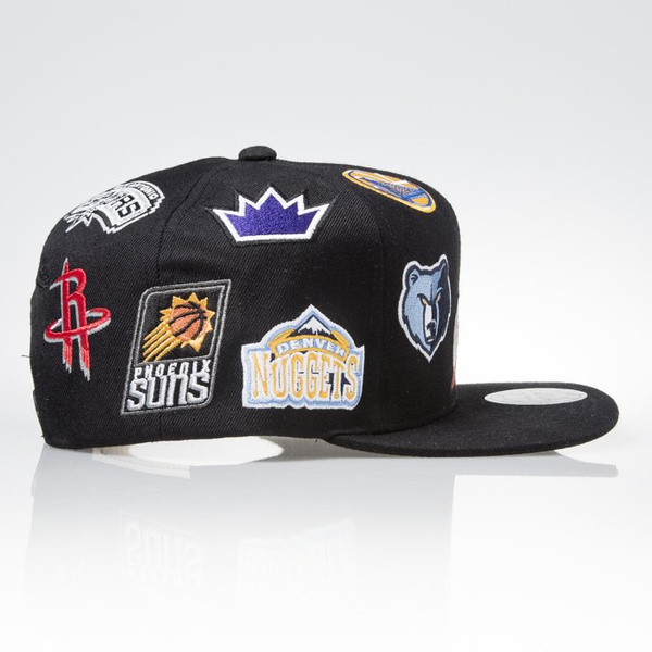 Mitchell & Ness czapka snapback NBA Western black ALL OVER EU879