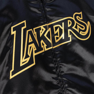 Kurtka Mitchell & Ness Los Angeles Lakers Big Face 4.0 Satin Jacket czarna