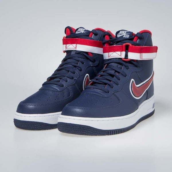 Sneakers buty Nike Air Force 1 High '07 LV8 Sport midnight navy/university red (AV3938-400)