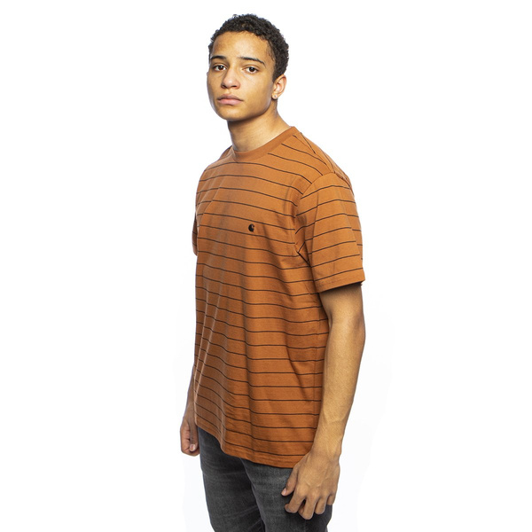 Koszulka Carhartt WIP S/S Denton T-shirt brązowa