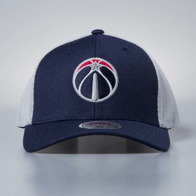 Czapka Mitchell & Ness stretch fit Washington Wizards navy Mesh Flex Trucker