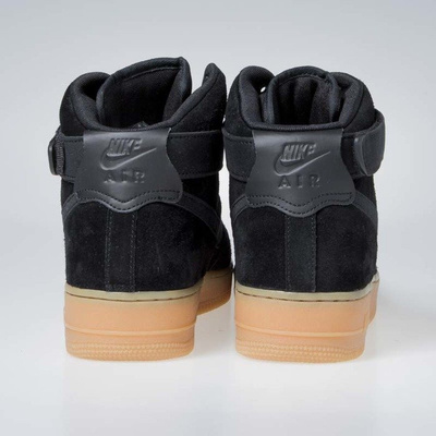 Sneakers buty Nike Air Force 1 High '07 LV8 Suede black / black-gum med brown (AA1118-001)