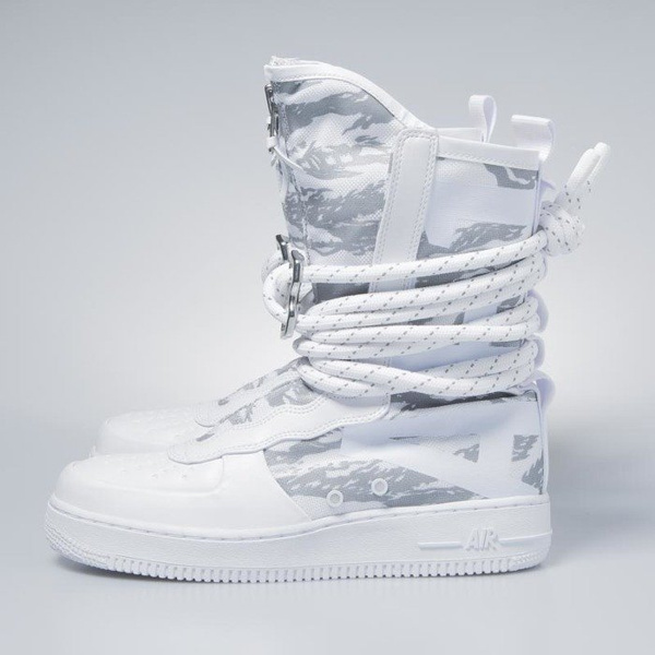 Sneakers buty zimowe Nike SF AF1 High Premium white / white-white AA1130-100