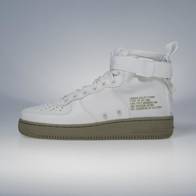 Sneakers buty Nike SF Air Force 1 Mid ivory / ivory - neutral olive 917753-101