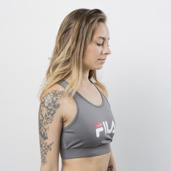 Sportowy stanik Fila Other Crop Top Women smoked pearl