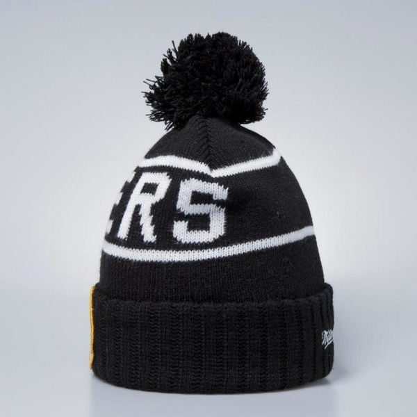 Czapka zimowa Mitchell & Ness Los Angeles Lakers Beanie black / white Glow In The Dark Pom Knit