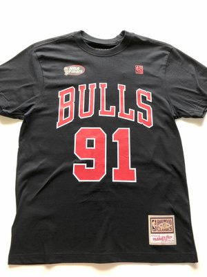 Koszulka Mitchell & Ness NBA N&N Tee Chicago Bulls Denis Rodman #91 black