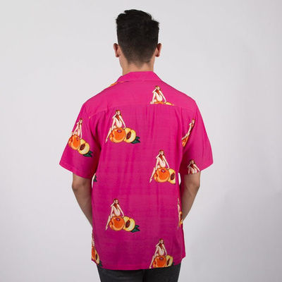 HUF Peachy SS Woven Shirt fuchsia
