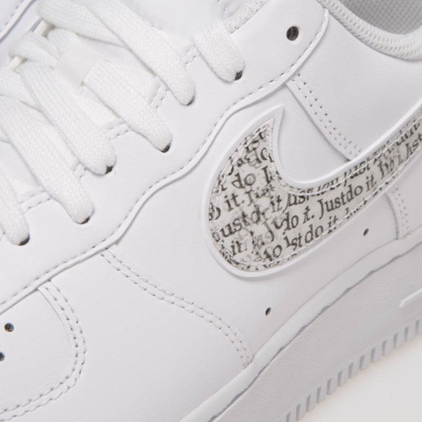 Sneakers buty Nike Air Force 1 '07 LV8 JDI LNTC white/white-black-total orange (BQ5361-100)