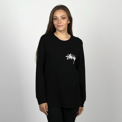 Koszulka damska Stussy Longsleeve Stock LS Tee black