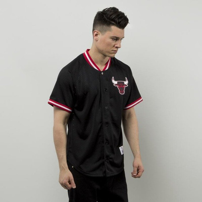 Koszulka Mitchell & Ness jersey Chicago Bulls black Seasoned Pro Mesh Button Front