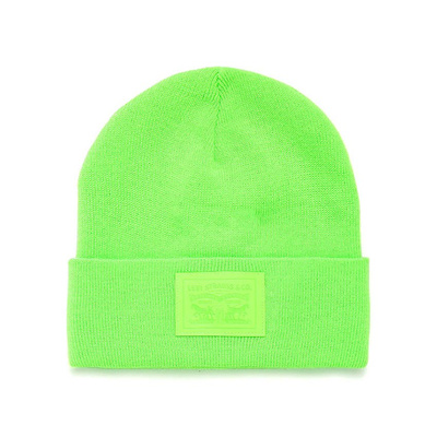 Levi's Two Horse Patch Beanie neon green