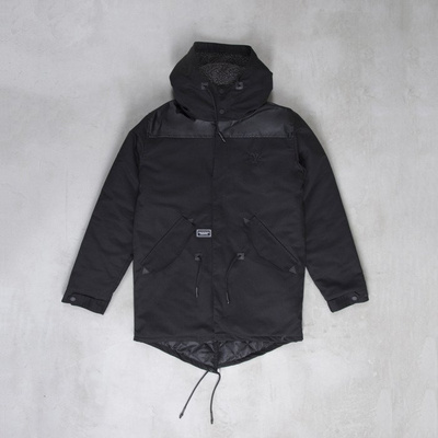 Backyard Cartel kurtka zimowa Parka long fit black