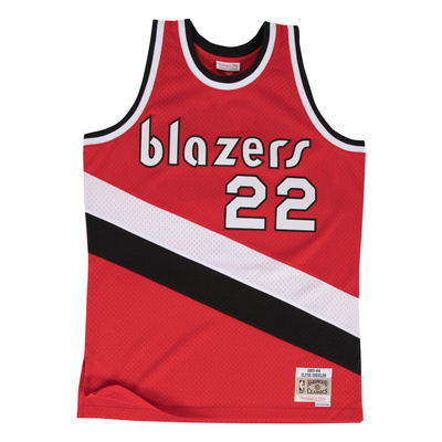 Mitchell & Ness Portland Trail Blazers #22 Clyde Drexler red Swingman Jersey 