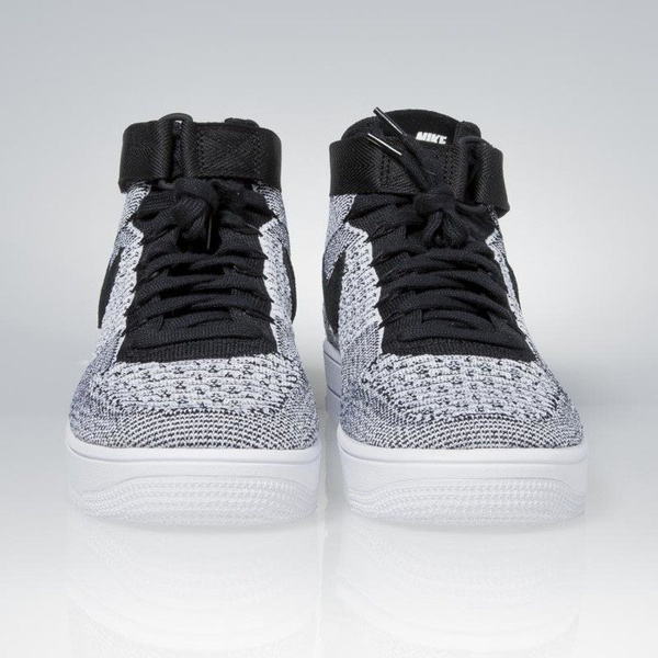 Sneakers buty Nike Air Force 1 Ultra Flyknit Mid black / black-white 817420-005
