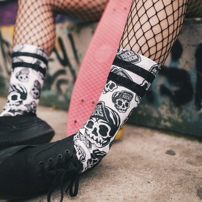 Skarpety American Socks Skater Skull - Signature multicolor
