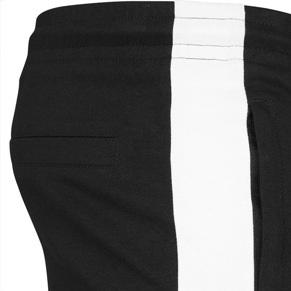 Spodnie dresowe Urban Classics 2-Tone Interlock Track Pants black / white