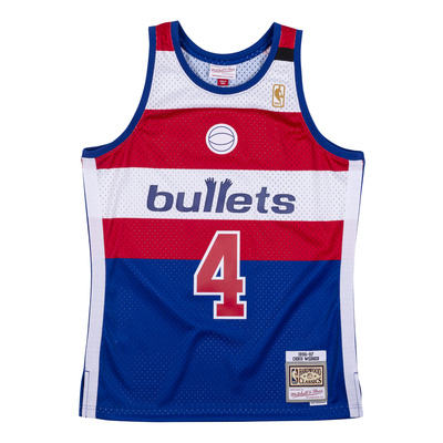 Koszulka Mitchell & Ness Washington Bullets #4 Chris Webber niebieska Swingman Jersey