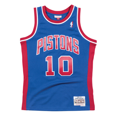 Koszulka Mitchell & Ness Detroit Pistons #10 Dennis Rodman blue/red Swingman Jersey