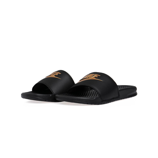 Klapki Nike Benassi JDI black/metallic gold (343880-016)