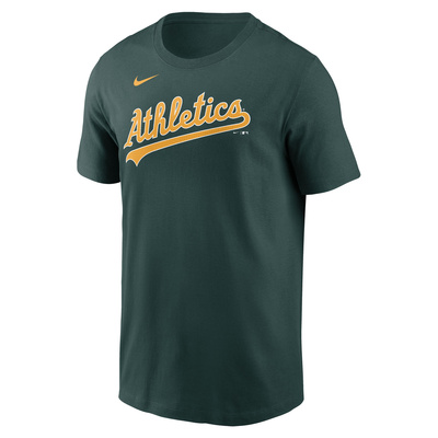 Koszulka Nike Men's Fuse Wordmark Cotton Tee Oakland Athletics pro green