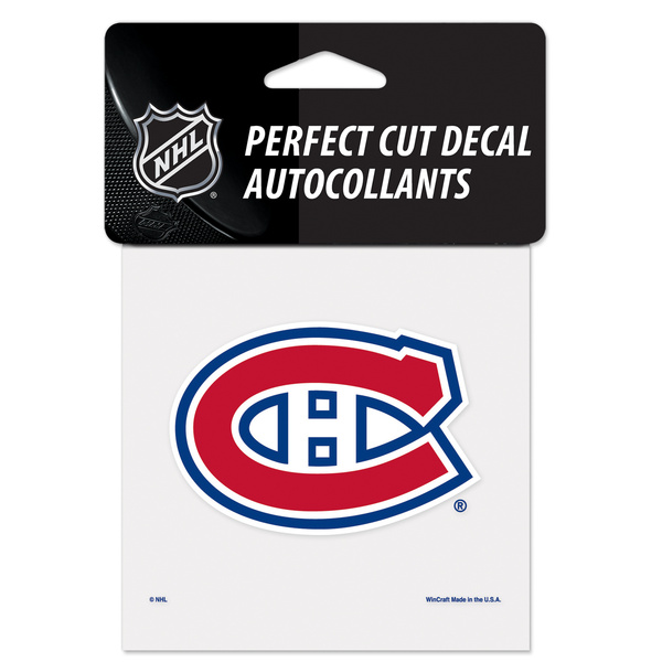 WinCraft NHL Perfect Cut Color Decal 4x4 Montreal Canadiens