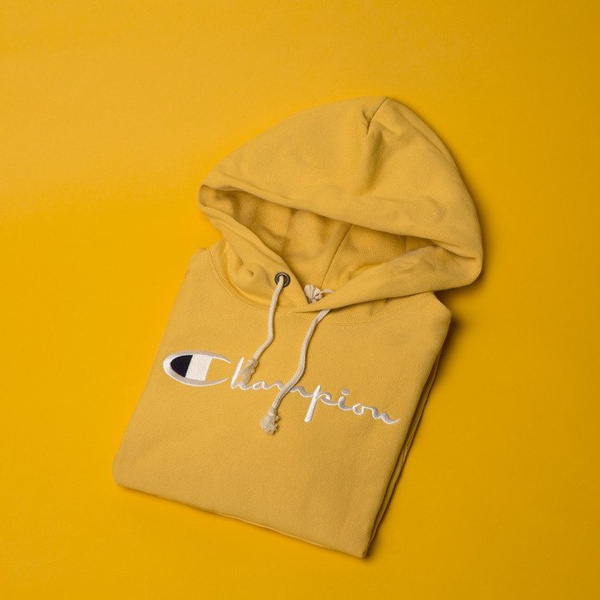 Bluza damska Champion Sweatshirt Reverse Weave Hoody yellow