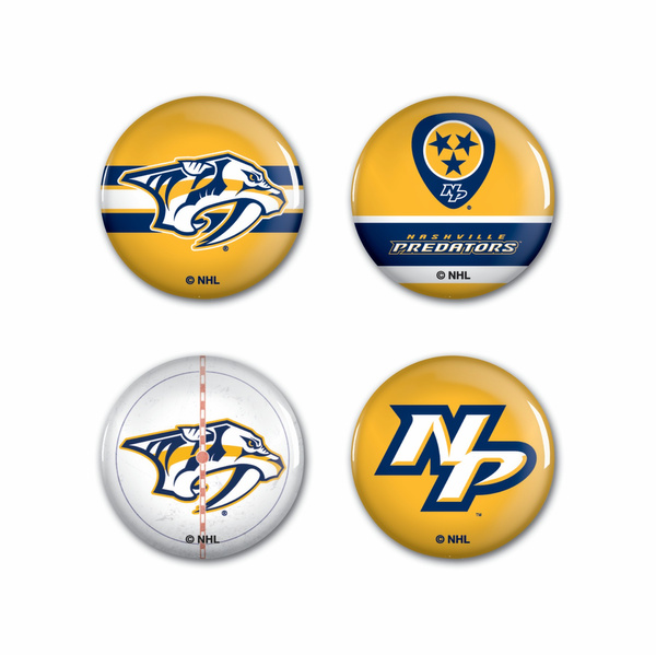 WinCraft NHL Button 4 Pack Nashville Predators