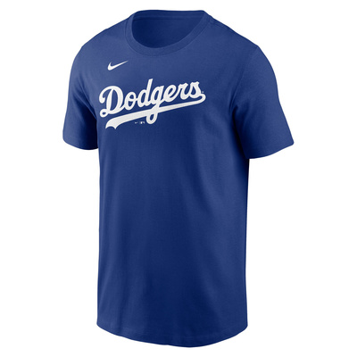 Koszulka Nike Men's Fuse Wordmark Cotton Tee Los Angeles Dodgers rush blue