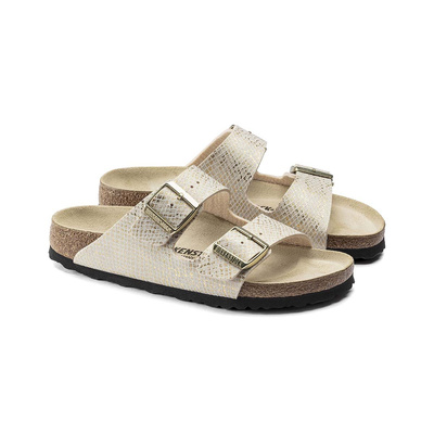 Slide WMNS Birkenstock Arizona BS Narrow Fit shiny python eggshell (1019374)