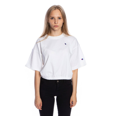 Koszulka damska Champion Crew Neck Cropped T-shirt biała