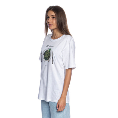 Koszulka damska Oddity Go Vegan T-shirt biała