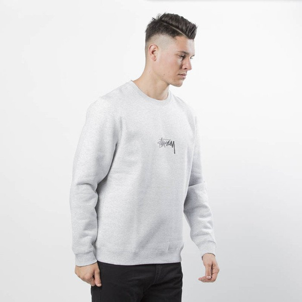 Bluza Stussy sweatshirt Stock App Crew grey heather