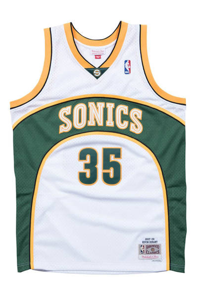 Koszulka Mitchell & Ness Seattle Supersonics #35 Kevin Durant Swingman Jersey biała