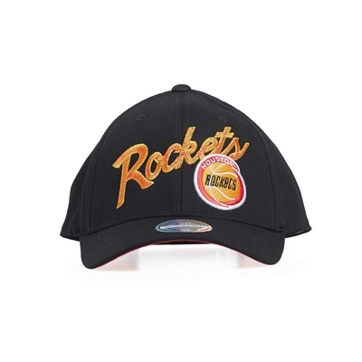 Czapka Mitchell & Ness snapback Houston Rockets black Front Line Snapback