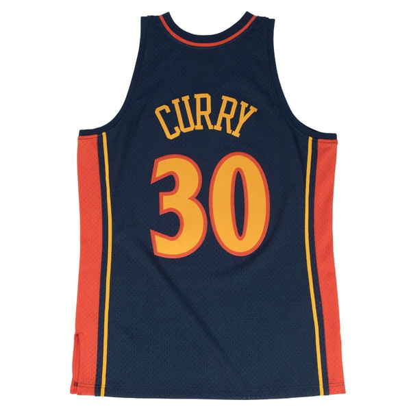 Mitchell & Ness Golden State Warriors #30 Stephen Curry navy Swingman Jersey