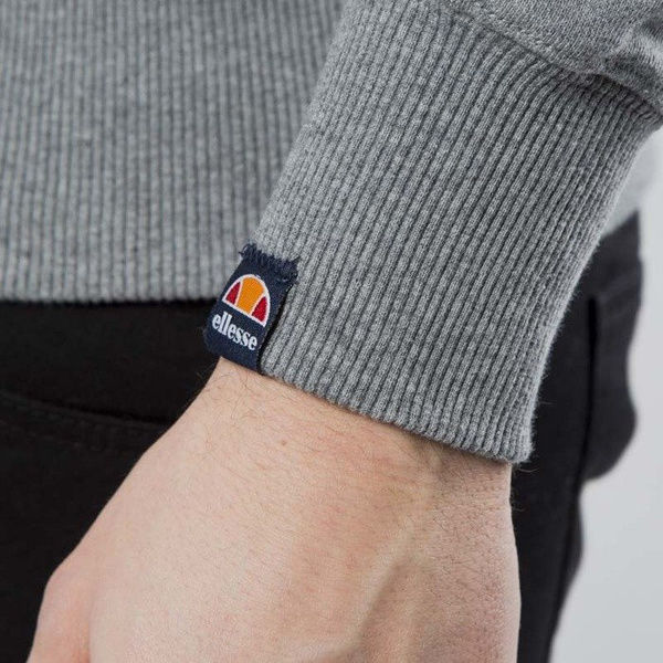 Ellesse bluza crewneck Oriveto Sweat dark grey marl / optic white / dress blues
