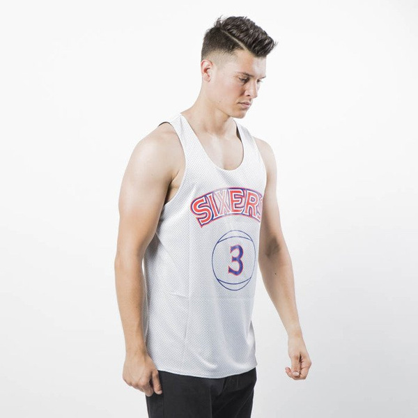 Koszulka dwustronna Mitchell & Ness Philadelphia 76ers Allen Iverson black / white Name / Number Reversible Mesh