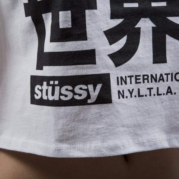 Stussy koszulka tank top Japan International Crop white