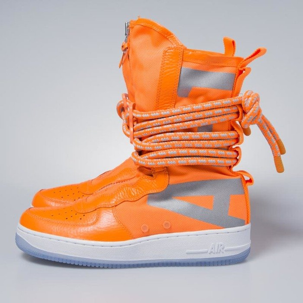 Sneakers buty zimowe Nike SF AF1 High total orange / total orange AA1128-800