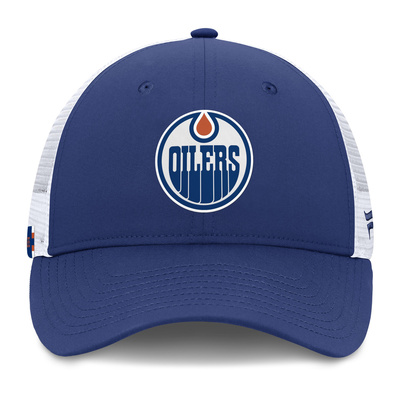 Czapka Fanatics NHL Authentic Pro Rink Structured Adjustable Snapback Edmonton Oilers Blue Cobalt/White