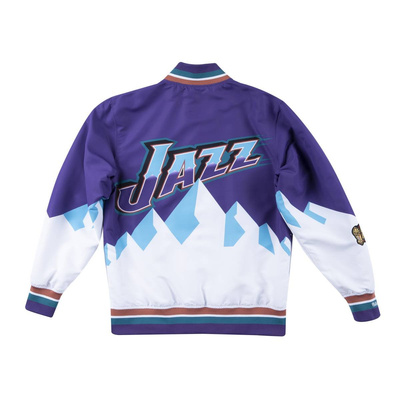 Kurtka Mitchell & Ness Utah Jazz Authentic Warm Up Jacket fioletowa