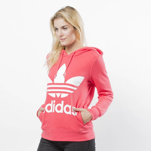 Bluza sweatshirt Adidas Originals Trefoil Hoodie core pink (DH3136)