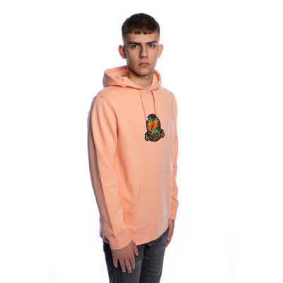 HUF Tenderloin Rose Crest Hoodie coral pink