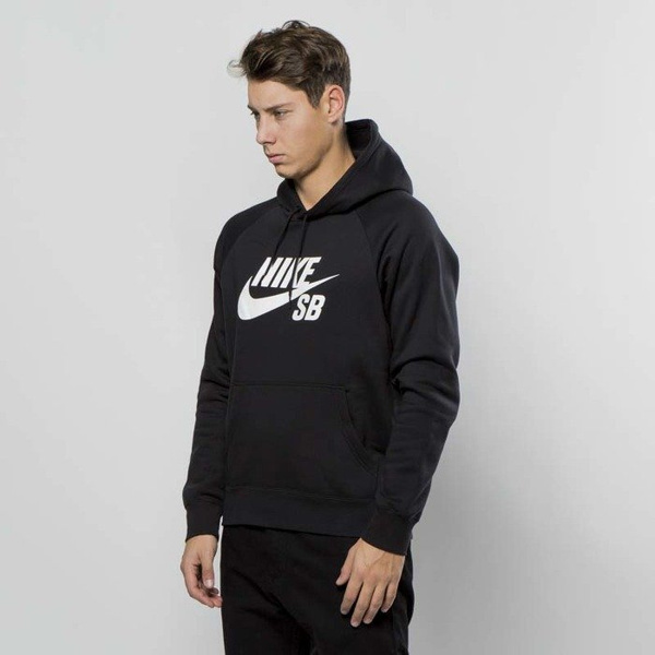 Bluza Nike SB Icon Hoodie black / white 846886-010