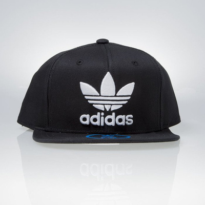 Czapka snapback Adidas Originals Ac Cap Tre Flat black / white (S95077)