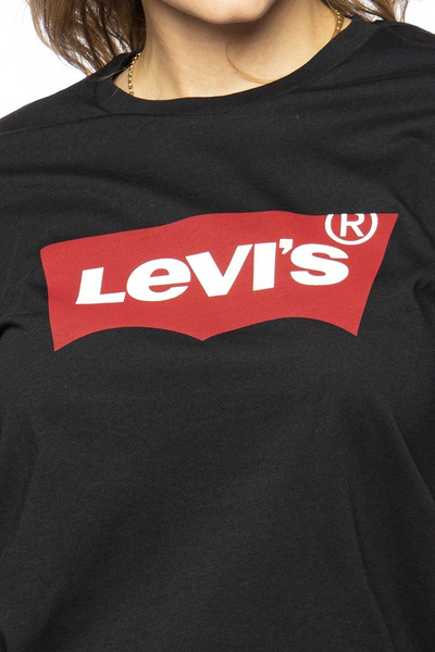 Koszulka damska Levi's Graphic Setin Neck Tee czarna