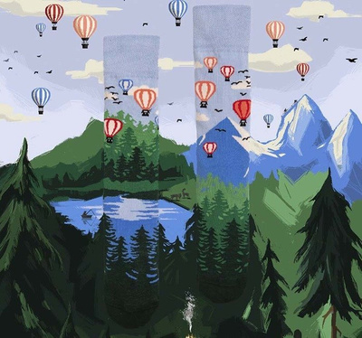 Many Mornings skarpety Adventure Balloon